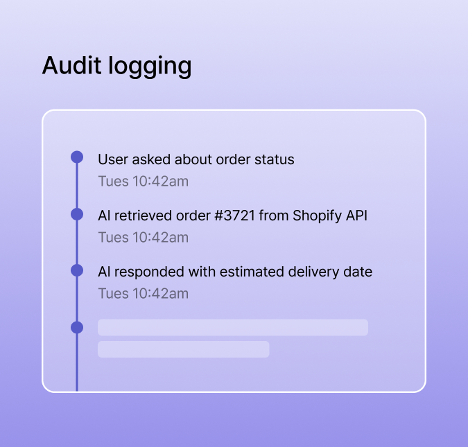 Audit logging